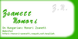 zsanett monori business card